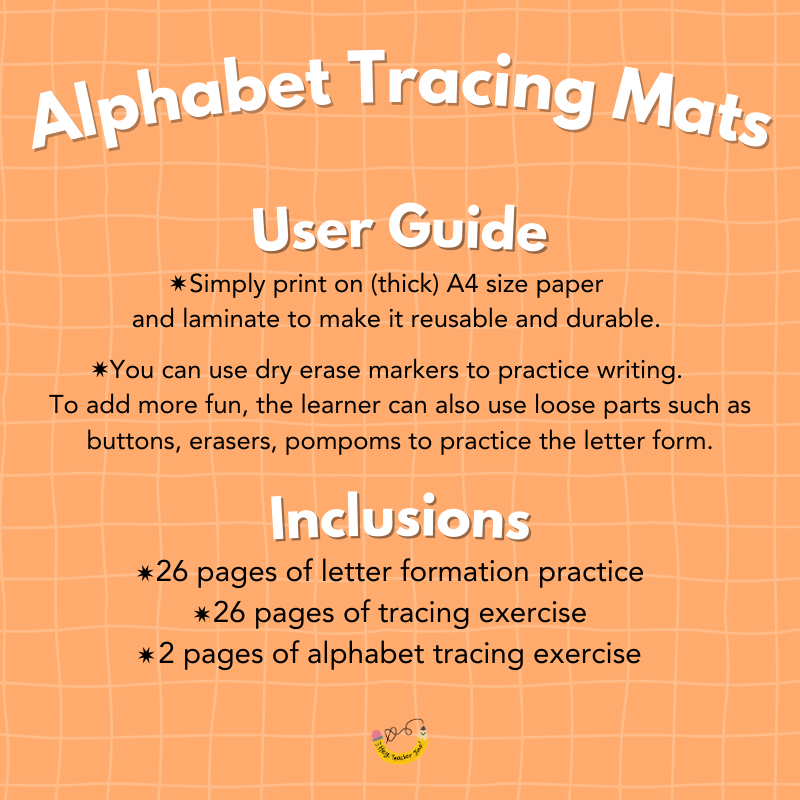 Alphabet Tracing Mats